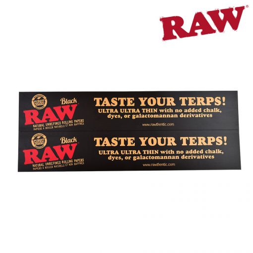 RAW BLACK SHELF TALK SIGN