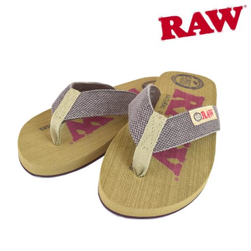 RAW LADIES RED & BROWN FLIP FLOP SANDAL